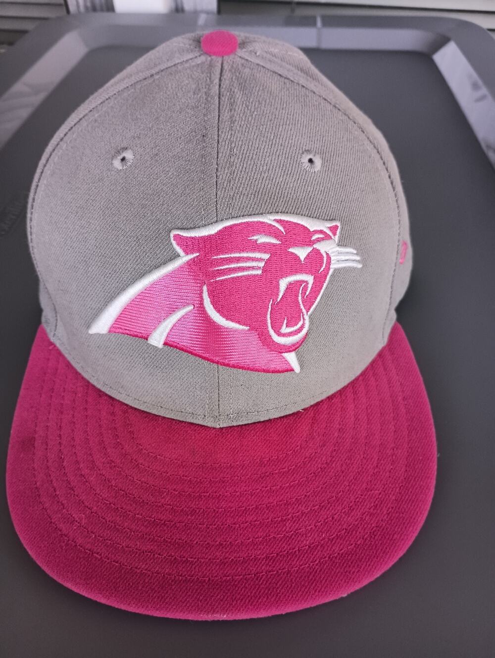 Carolina Panthers Hat New Era 59Fifty Pink size 7 1/8